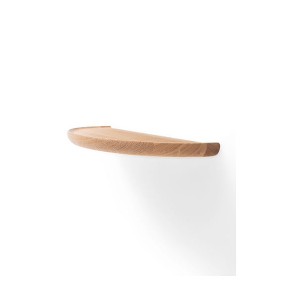 Polica od punog hrasta u prirodnoj boji 40 cm Mu – Gazzda-image-3