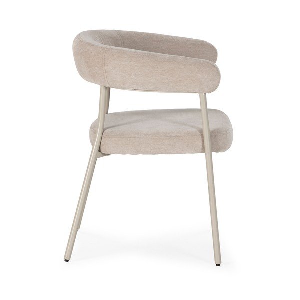 Bež podstavljene blagovaonske stolice u setu s naslonima za ruke 2 kom Yuri – MOME-image-3