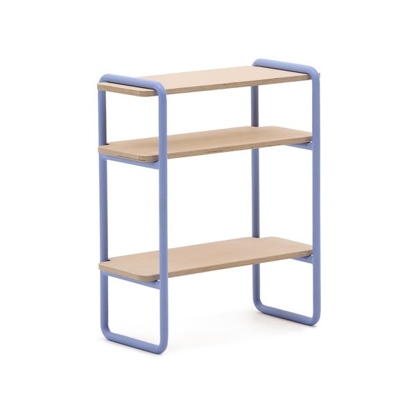 Svijetlo plava/u prirodnoj boji viseća dječja biblioteka u dekoru jasena 60x70x28 cm Tinn – Kave Home