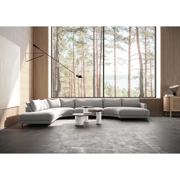 Svijetlo siva kutna garnitura (u obliku slova "U") Samba – Furninova -image-1