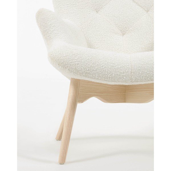 Bijela fotelja Kody - Kave Home-image-1