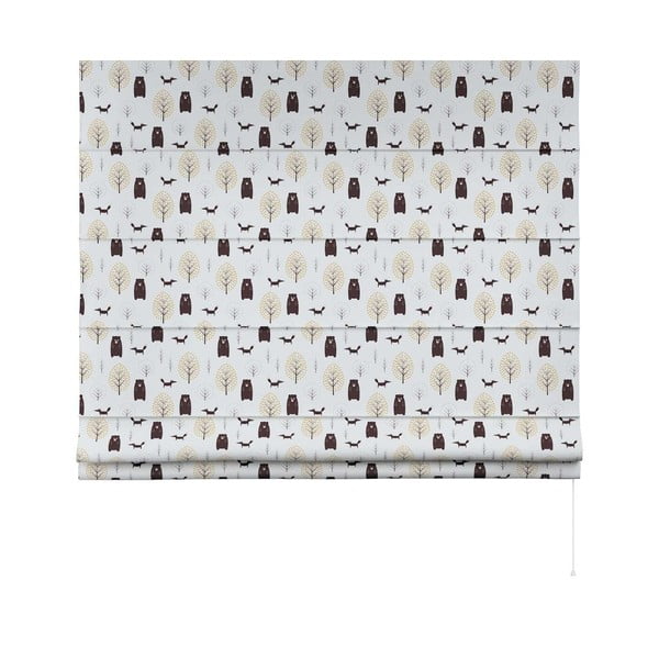 Bijelo-smeđa dječja roleta 170x160 cm Magic - Yellow Tipi-image-3