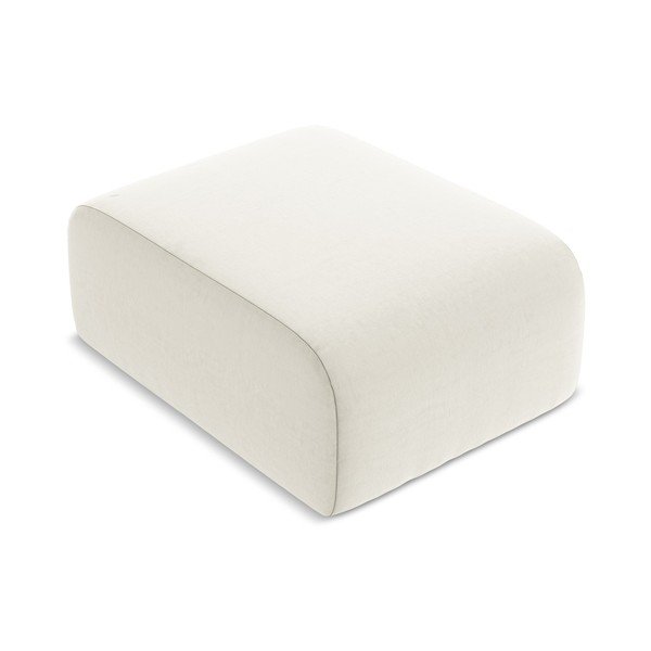 Bež baršunast tabure Lani – Makamii-image-1