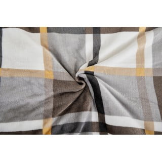 Siva/smeđa posteljina za krevet za jednu osobu od mikropliša 140x200 cm – My House