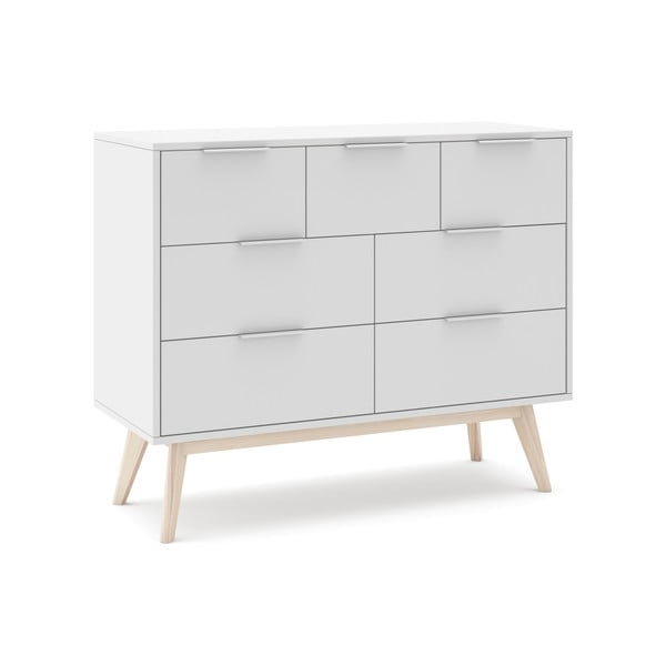 Bijela niska komoda 120x83 cm Campus - Marckeric-image-3