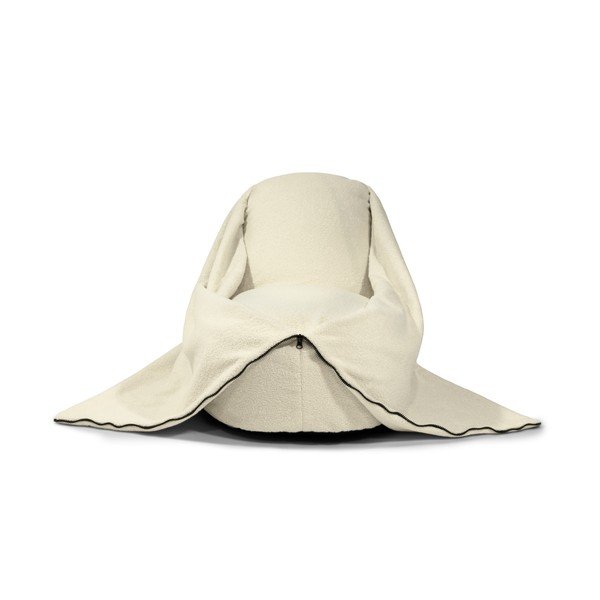 Smeđa vreća za sjedenje od bouclé tkanine Cocoon 100 – SLOWDOWN-image-2