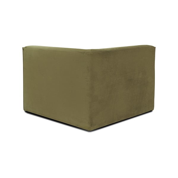 Kaki zeleni baršunasti kutni element Scandic Sting-image-3