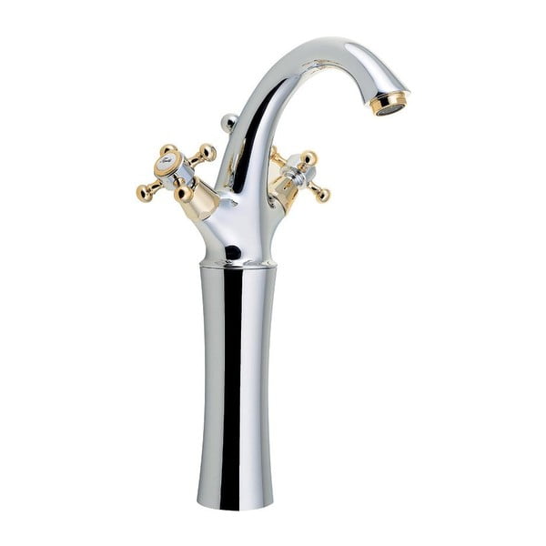 Stojeća slavina za umivaonik u sjajno srebrnoj boji/u zlatnoj boji Antea – Sapho