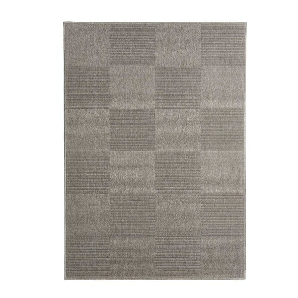 Sivi vrlo izdržljiv tepih Webtappeti Block, 133 x 190 cm
