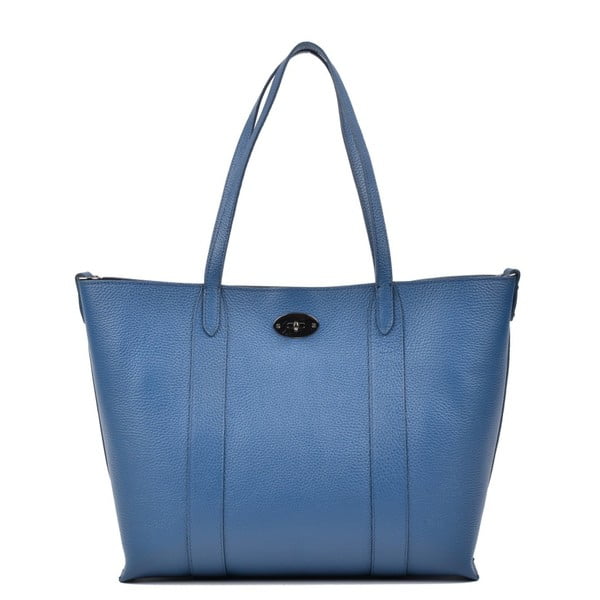 Plava kožna torbica Carla Ferreri Gala Blu