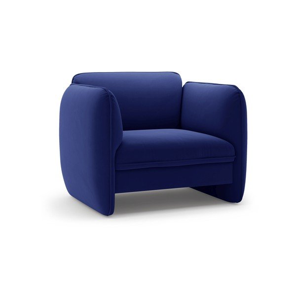 Plava baršunasti fotelja Georgia – Micadoni 