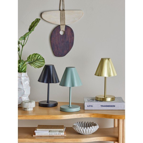 Mjedena LED stolna lampa s metalnim sjenilom (visina 28 cm) Lianna – Bloomingville-image-3