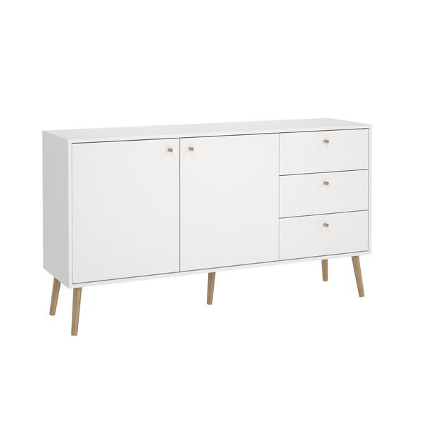 Bijela niska komoda 149x82 cm Bodo – Tvilum-image-2