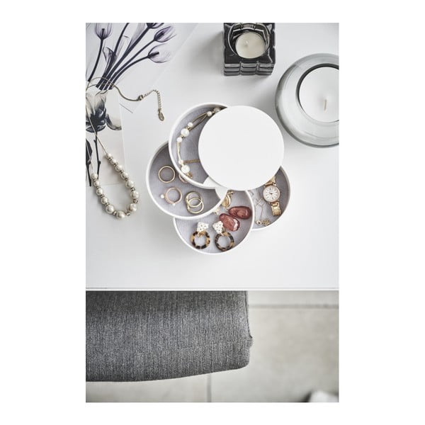 Bijela katna kutija za nakit YAMAZAKI Tower, ⌀ 10 cm-image-3