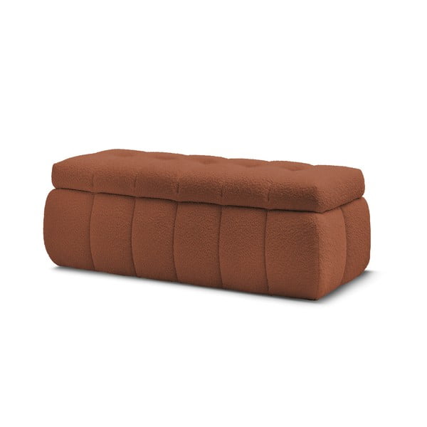 Ciglasta klupa od bouclé tkanine Mont Blanc – Bobochic Paris