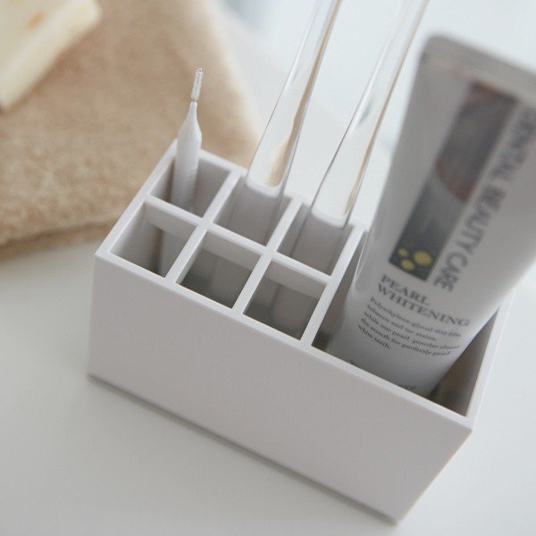 Bijela šalica za četkice za zube YAMAZAKI Mist-image-2