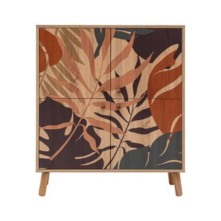 Ormarić u dekoru hrasta u prirodnoj boji 95x111 cm Multilux – Kalune Design
