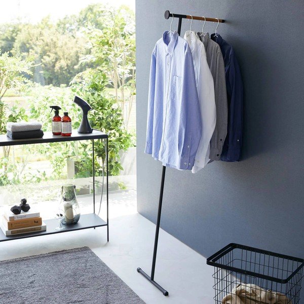 Crna metalna zidna vješalica 38,5 cm Tower – YAMAZAKI-image-2