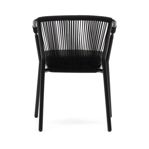 Crna metalna vrtna stolica Xelida - Kave Home-image-4
