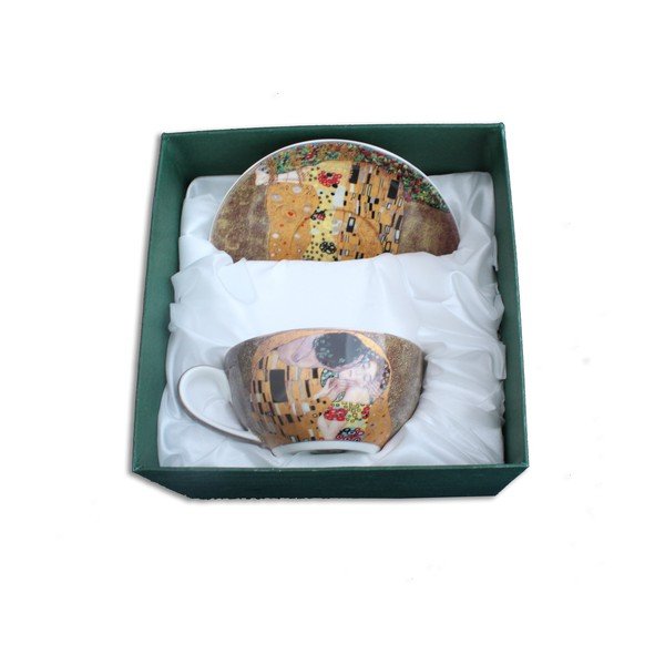 Gustav Klimt - šalica i tanjurić Kiss-image-1