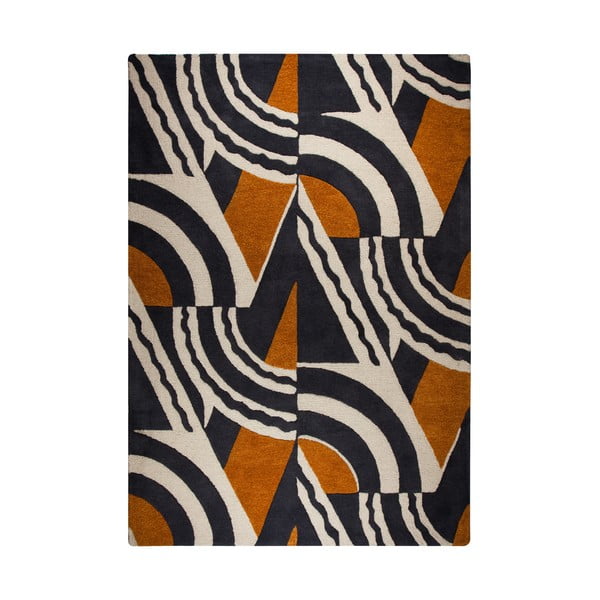 Smeđe-narančasti ručno tkani tepih Flair Rugs Rythm Lifestyle, 120 x 170 cm