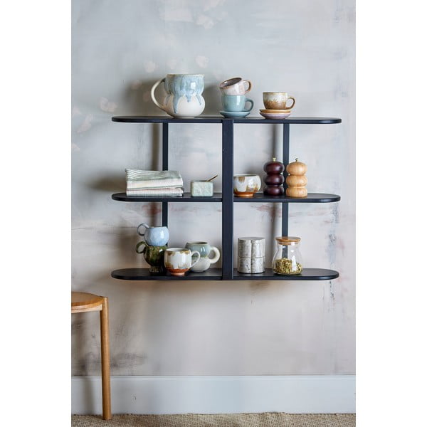 Crna polica s više razina 80 cm Vicente – Bloomingville-image-1