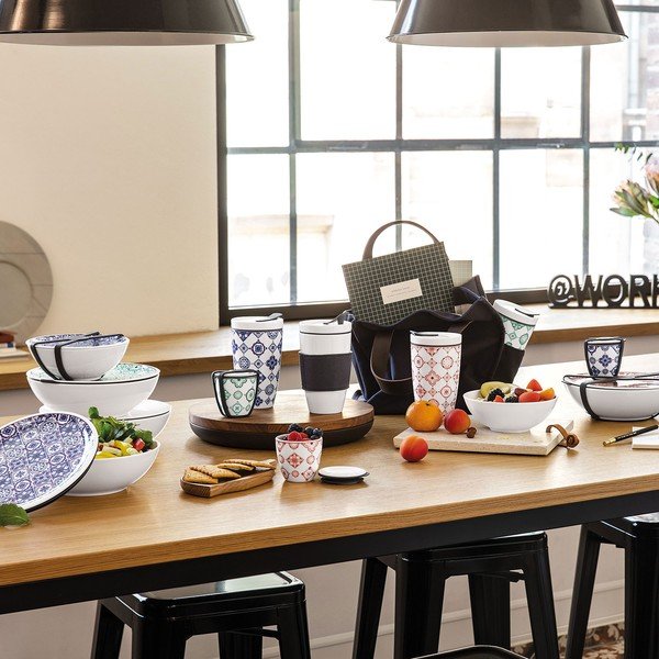 Zeleno-bijela putna šalica od porculana Villeroy & Boch Like To Go, 350 ml-image-4