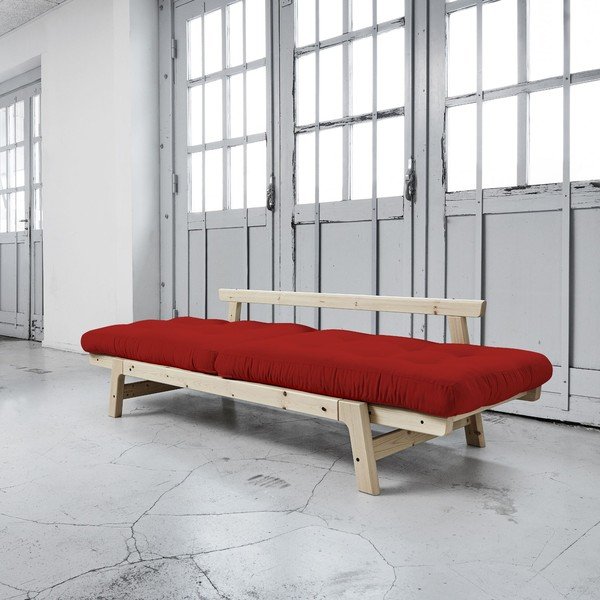 Sofa na razvlačenje Karup Step Natural / Red-image-2