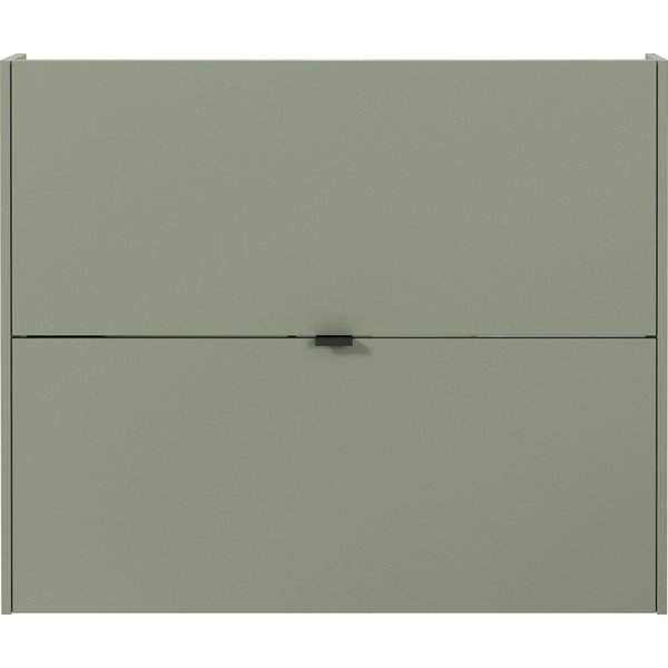 Prljavo zeleni preklopni/viseći ormarić za cipele u dekoru hrasta 100x83x18 cm Ameca – Germania-image-2
