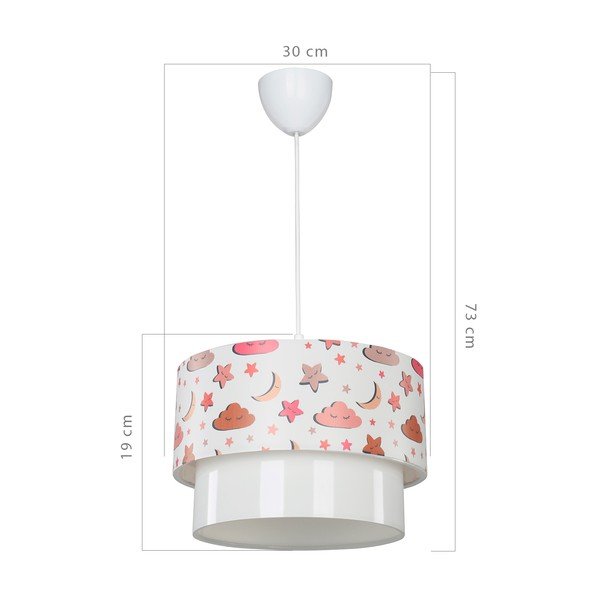 Bijela dječja svjetiljka ø 30 cm Kinder – Squid Lighting-image-3
