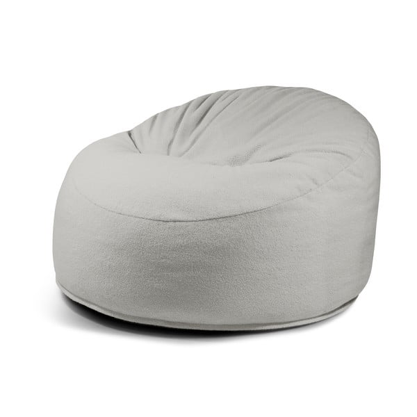 Svijetlo siva vreća za sjedenje od bouclé tkanine Om 110 – SLOWDOWN