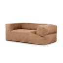 Smeđa vreća za sjedenje od samta Sofa MooG – SLOWDOWN