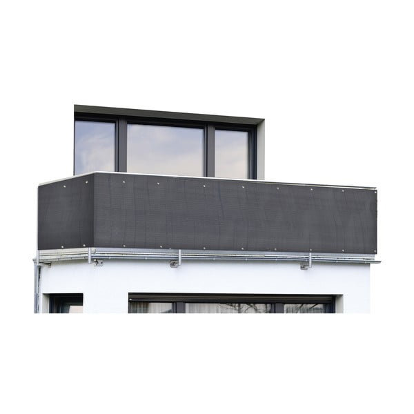 Crni plastičan balkonski zastor 500x85 cm – Maximex