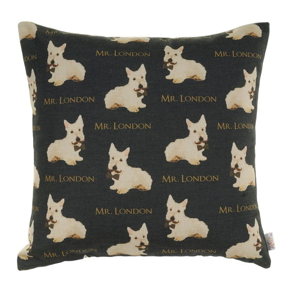 Siva navlaka za jastuk Mike &amp; Co. NEW YORK Doggies Mr. London, 43 x 43 cm