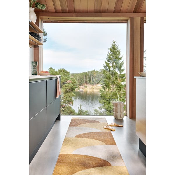 Oker žuta unutarnja i vanjska staza 70x270 cm Hill Ochre Pale Yellow – Pappelina-image-1