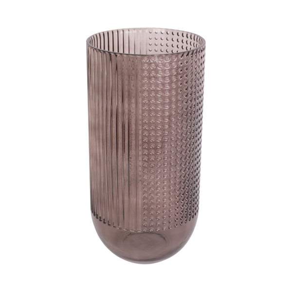 Smeđa staklena vaza PT LIVING Attract, visina 20 cm