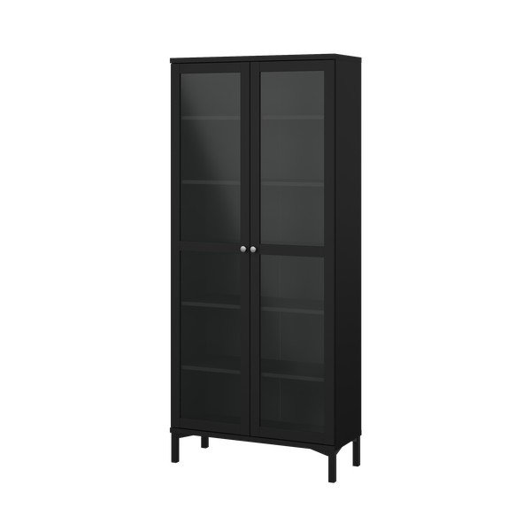 Crna vitrina 89x203 cm Roma – Tvilum-image-2