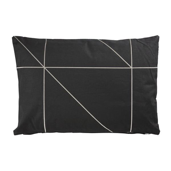 Zona jastuka crno-siva, 60x40 cm