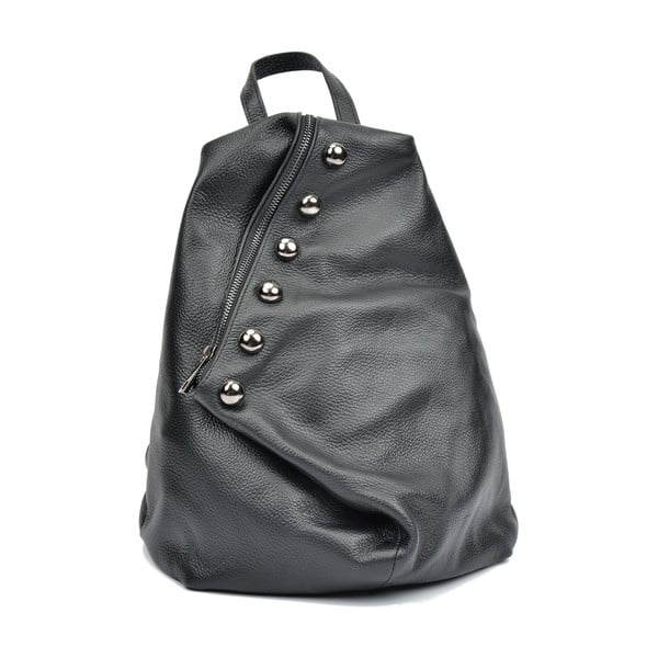 Crni kožni ženski ruksak Luisa Vannini Fruhlo