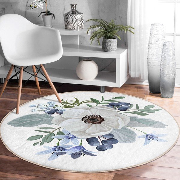 Periv/pogodan za robotski usisavač okrugli tepih ø 100 cm Comfort – Mila Home-image-3