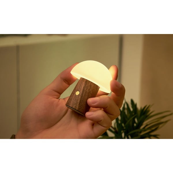 Bijela/u tamnoj prirodnoj boji LED stolna lampa (visina 7 cm) Alice Mushroom – Gingko-image-4