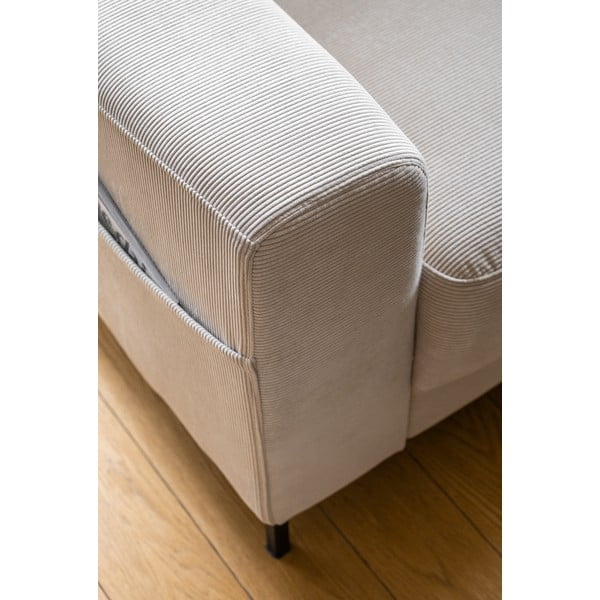 Bež fotelja od samta Lofty Lilly – Miuform-image-4