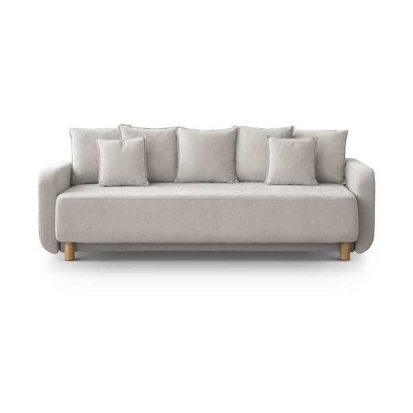 Bež sklopiva/s prostorom za odlaganje sofa 231 cm Elen – Micadoni 