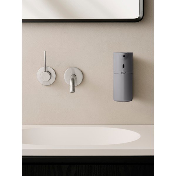 Sivi zidni automatski plastični dozator za sapun 260 ml Fineo - Blomus-image-1