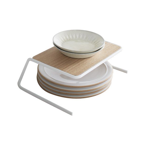 Bijela/u prirodnoj boji drvena dodatna kuhinjska polica 19,5x19,5 cm Tosca – YAMAZAKI-image-3