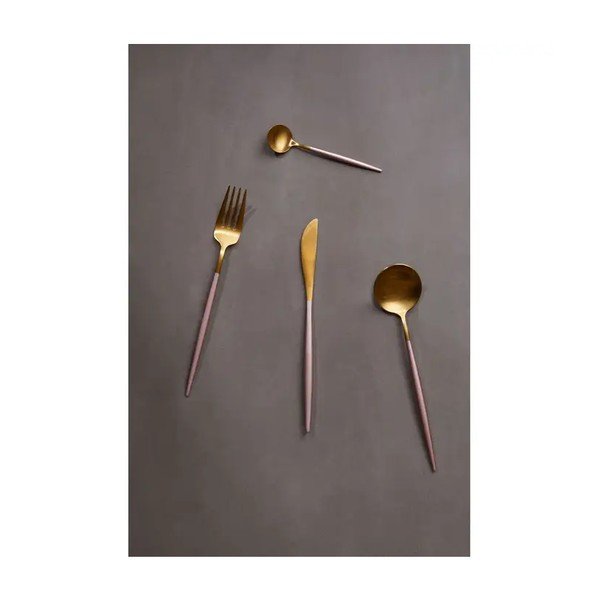 Pribor 16 kom od nehrđajućeg čelika u zlatnoj boji Avie – Premier Housewares-image-3
