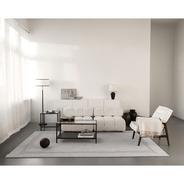 Svijetlo sivi vunen tepih 133x190 cm Morphic Rocca – Agnella-image-4