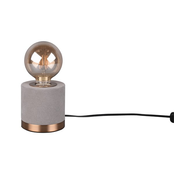 Siva baršunasta stolna lampa (visina 11 cm) Judy – Trio