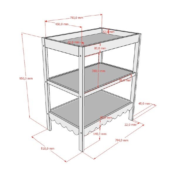 Bež stol za presvlačenje s promjenjivim stolom Swingo – Vipack-image-2