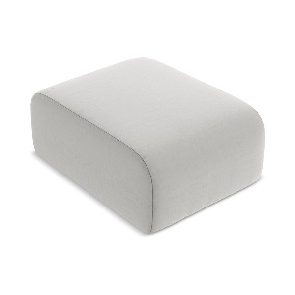 Svijetlo sivi baršunast tabure Lani – Makamii-image-1